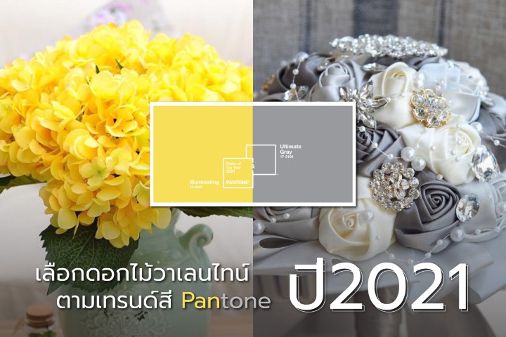 เลือกดอกไม้วาเลนไทน์-ตามเทรนด์สี-Pantone-ปี-2021